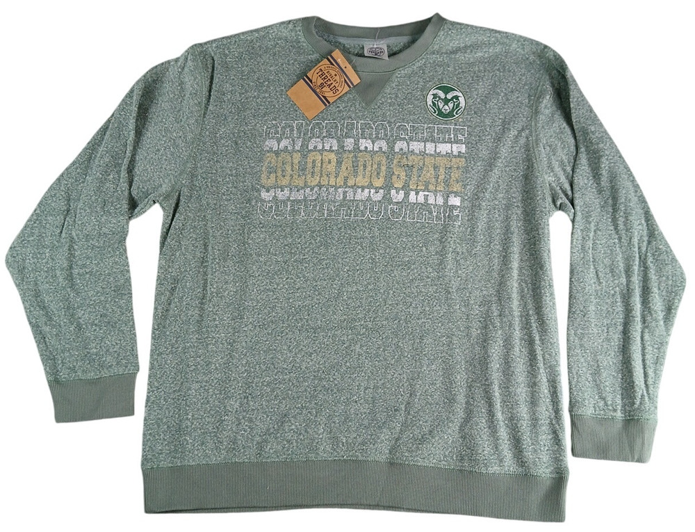 Colorado State Rams Shirt Womens Large (12/14) Green Rivalry Threads Soft NWT